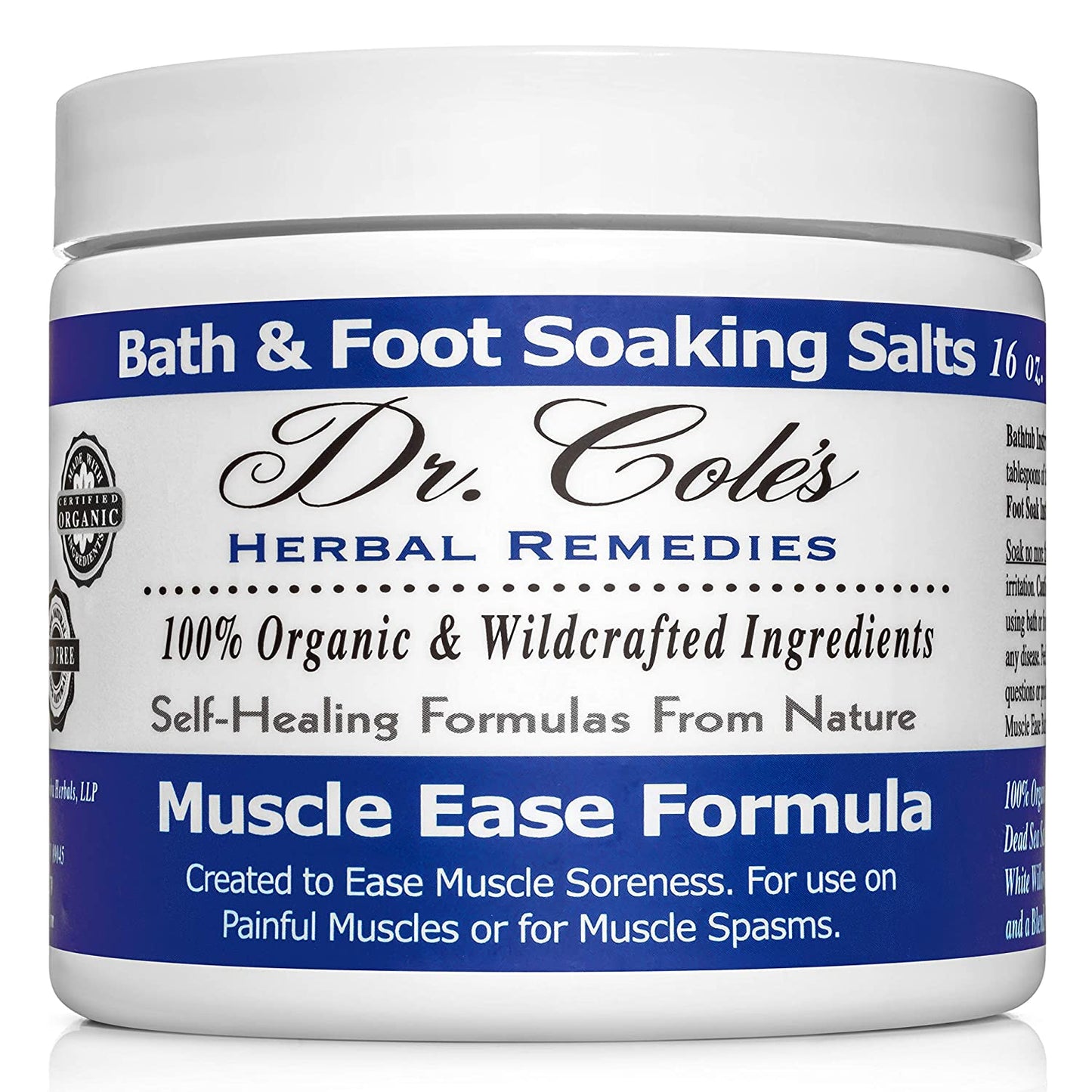 20 - Sales de baño relajantes Dr. Cole's Muscle Ease