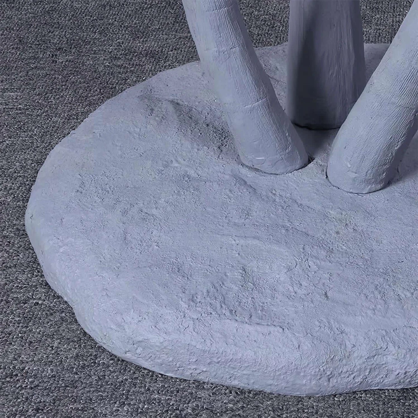 Lámpara de pie con escultura de seta
