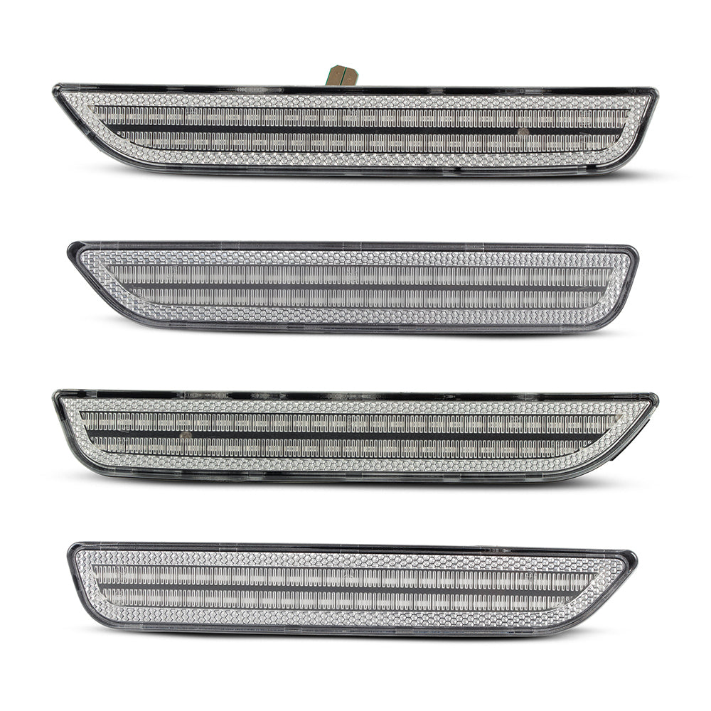 2010-2014 Ford Mustang Clear White LED Side Markers