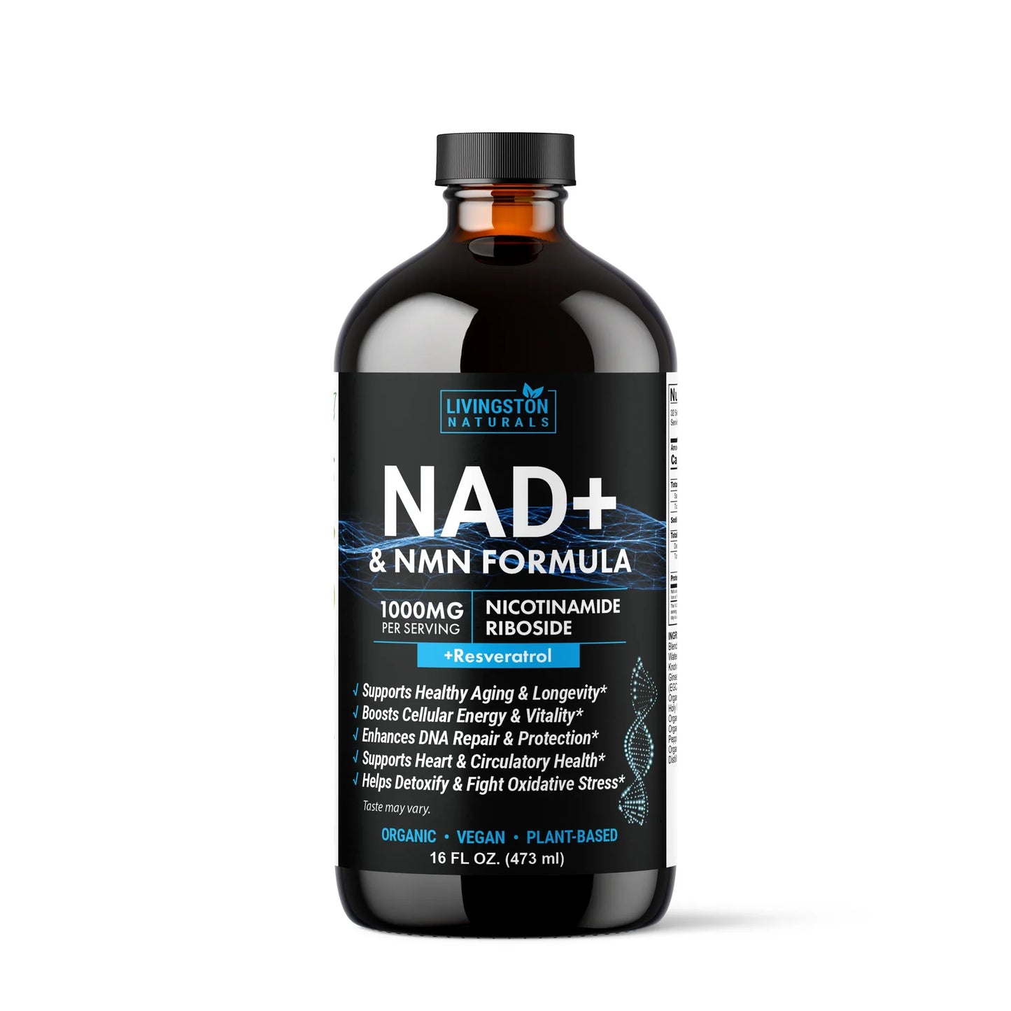 NAD+ & NMN Cellular Vitality Organic Formula with Resveratrol