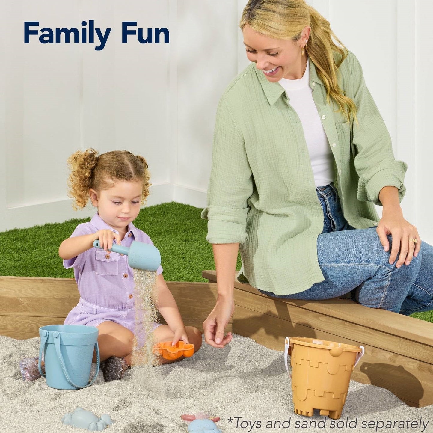 Arenero Octagonal para Niños de Madera Natural