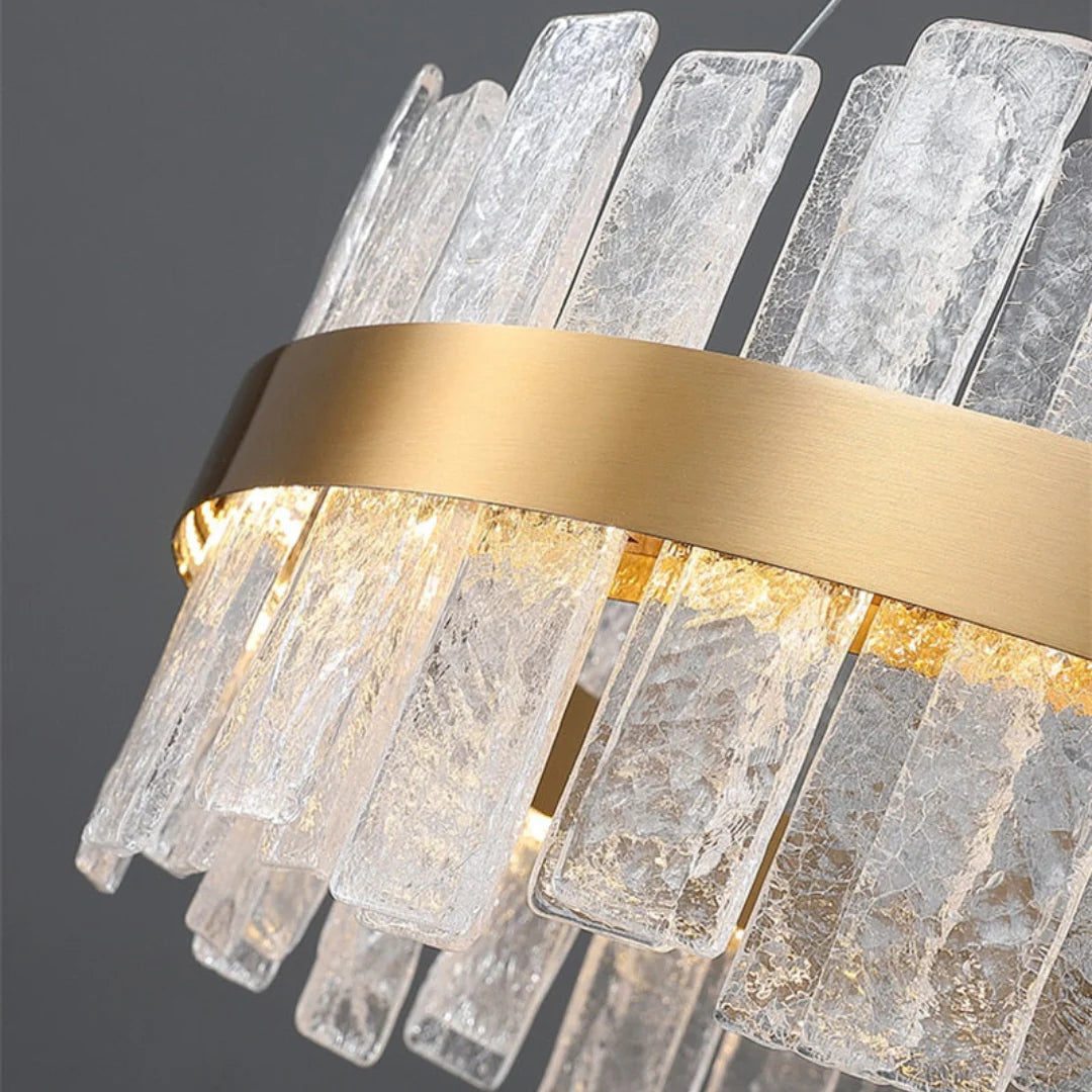 Lámpara de araña moderna de cristal Karaket