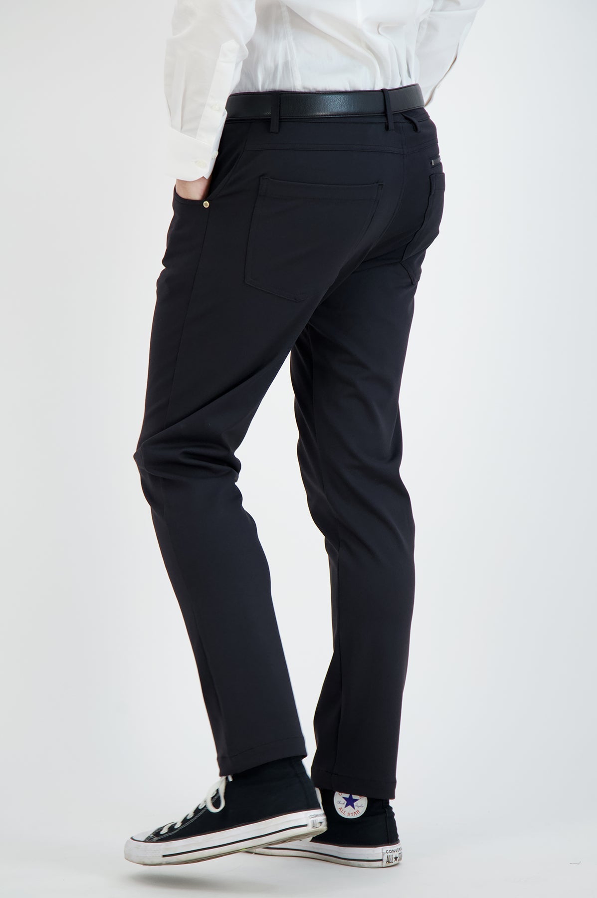 NEW & UPDATED Super - Stretch Men's Chinos //Casual// Black - Performance Collection