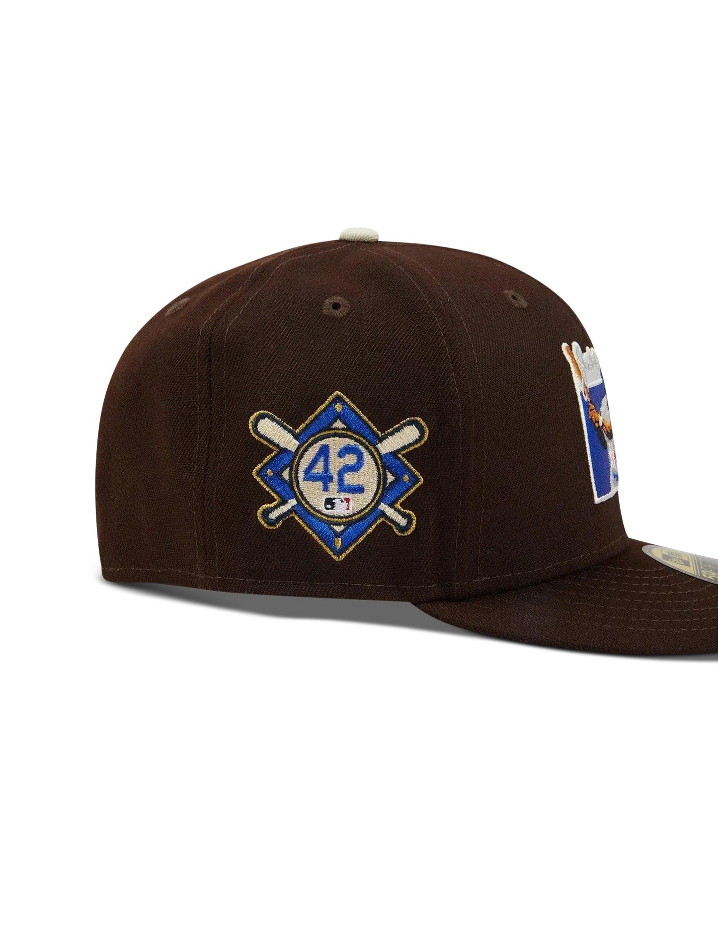 Gorra New Era 5950 LA Dodgers Jackie Robinson 75 Años - Marrón