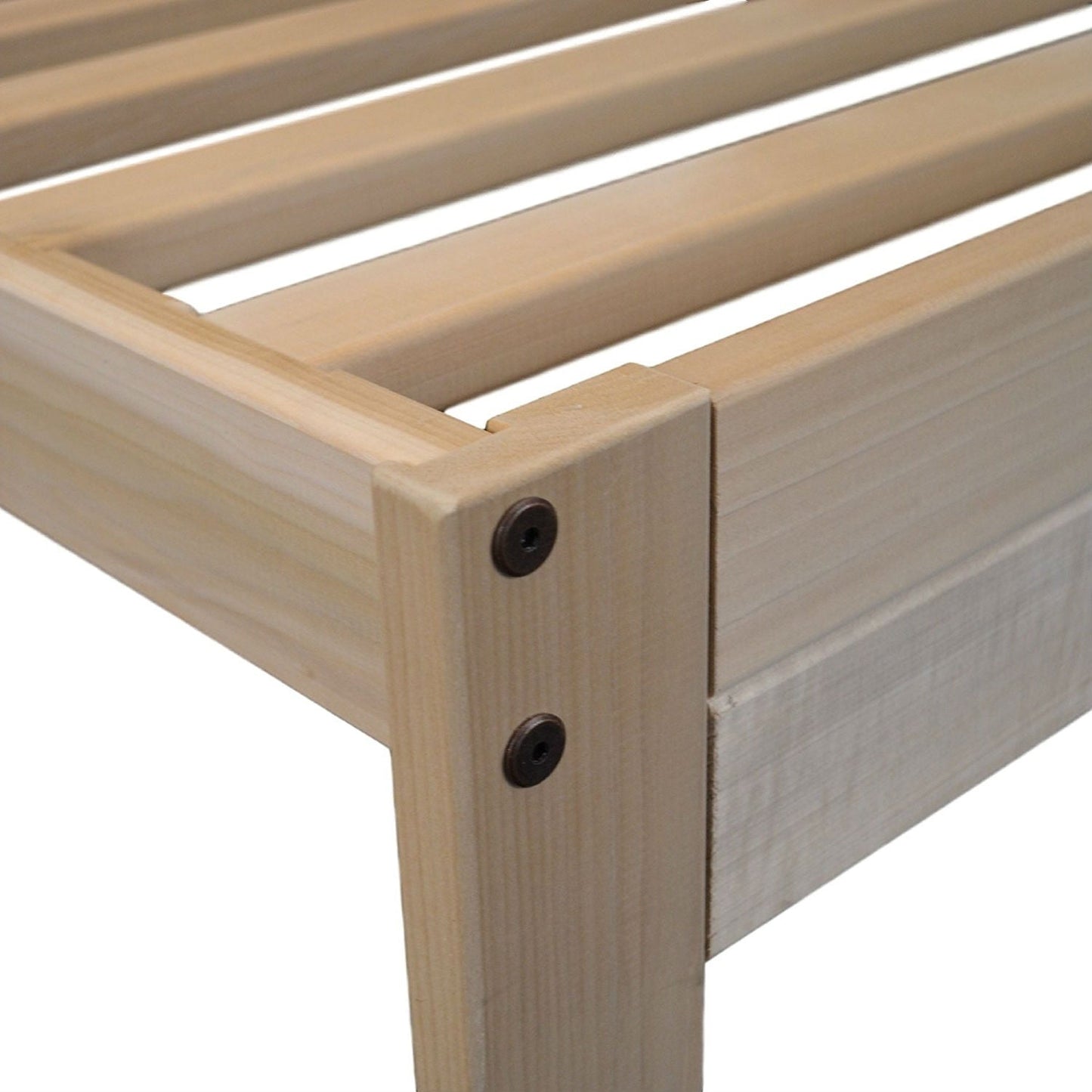 Base de cama de plataforma de madera maciza Twin XL - Hecho en EE. UU.