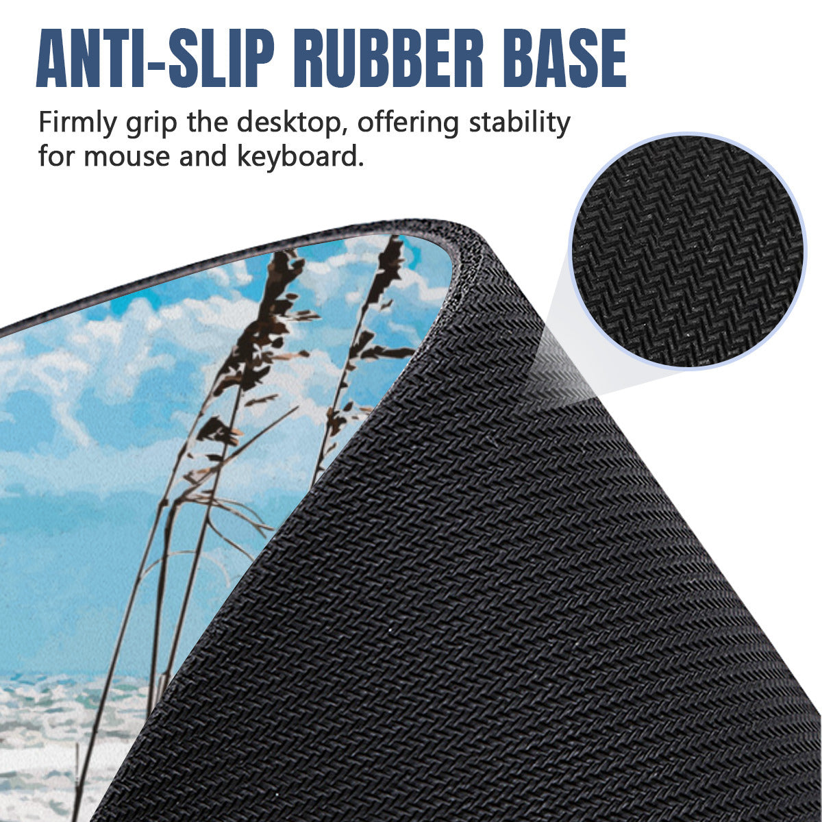 Catch a Wave on Rough Seas Mousepad Desk Mat - available in 2 sizes