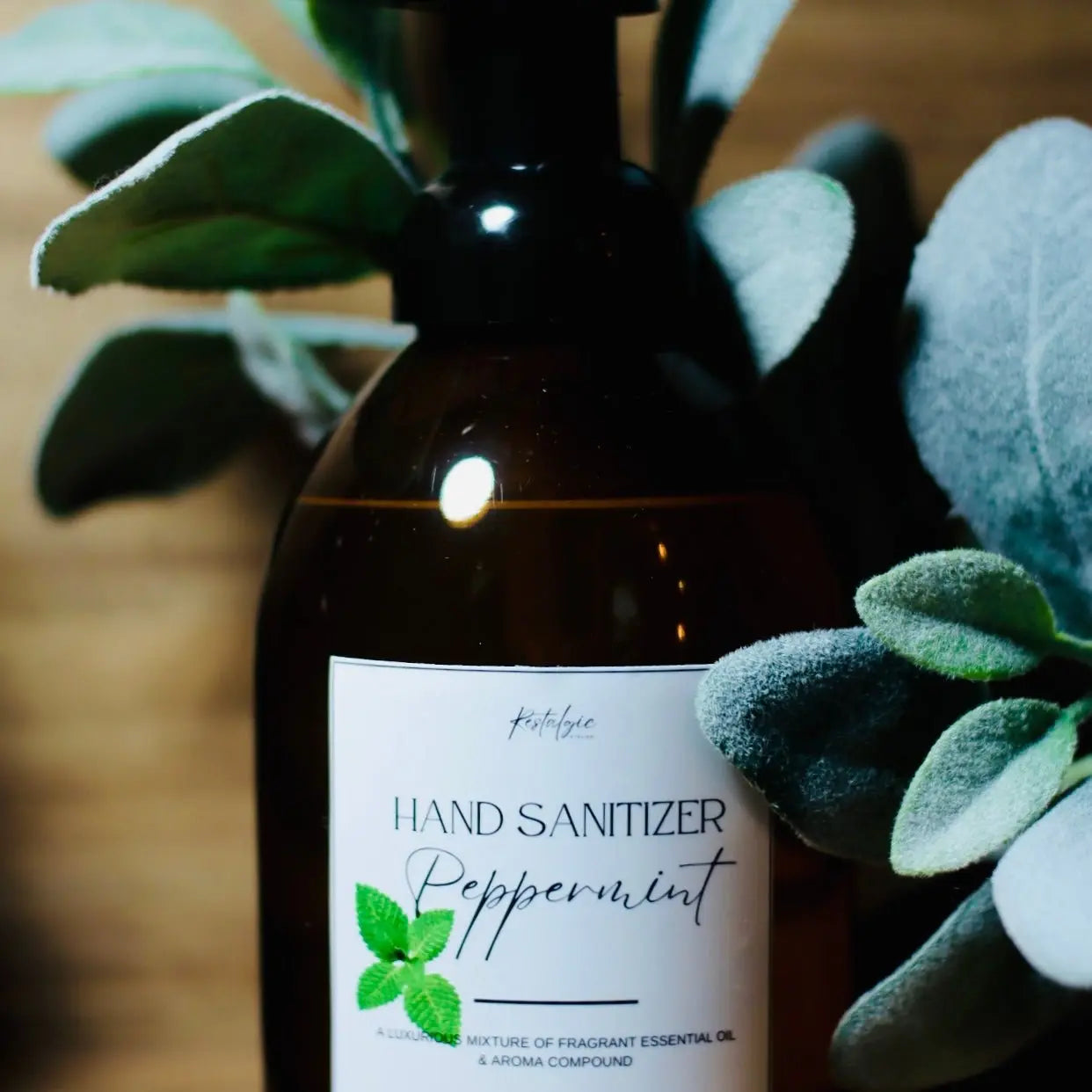 Desinfectante de manos espumoso orgánico natural – 16 oz (Naranja, Menta, Bergamota)
