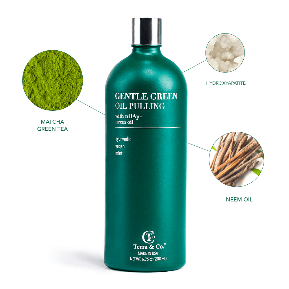 Gentle Green™ Oral Detox Bundle – Stainless Steel Tongue Scraper & Ayurvedic Oil Pulling (Fluoride-Free, Enamel Support)