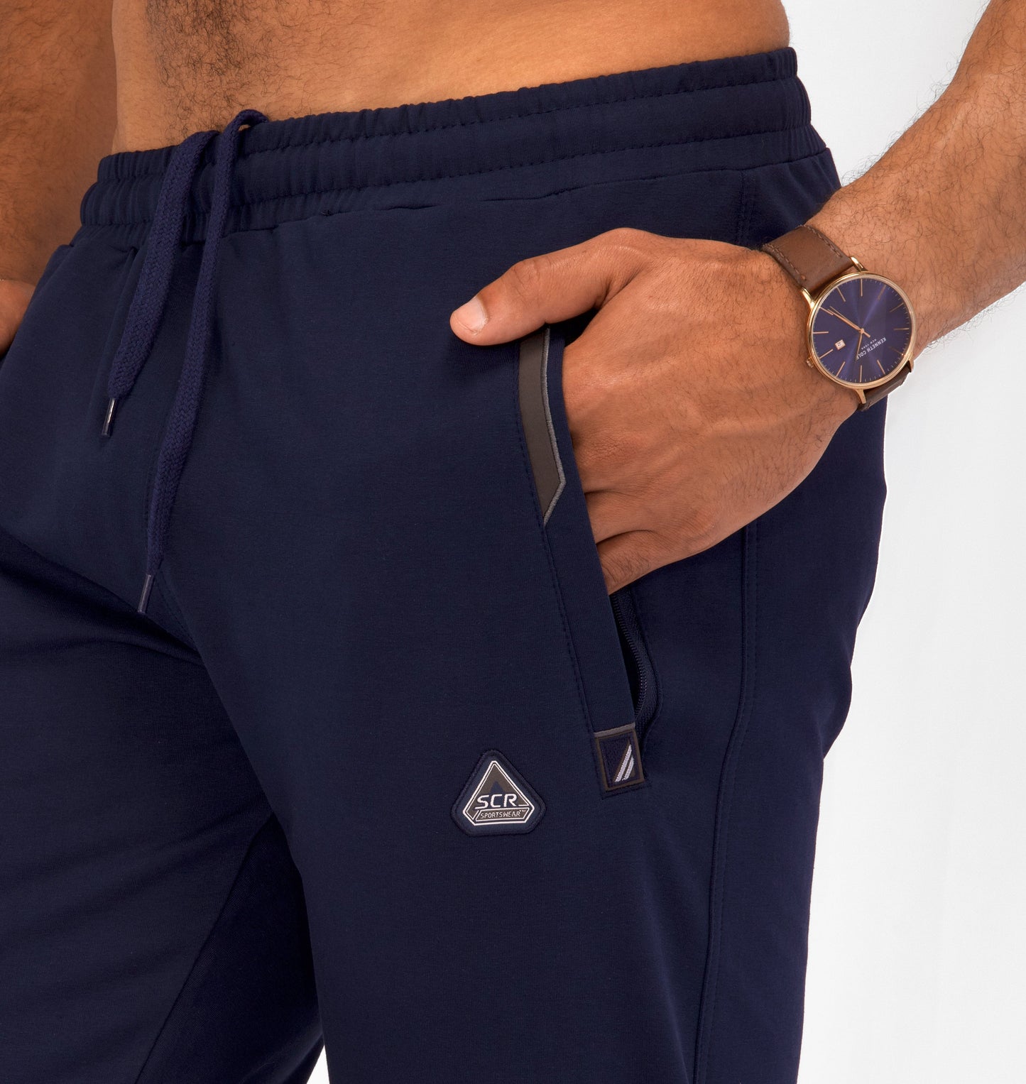 Pantalones de chándal deportivos de comodidad diaria - Ajuste cónico (talla alta)