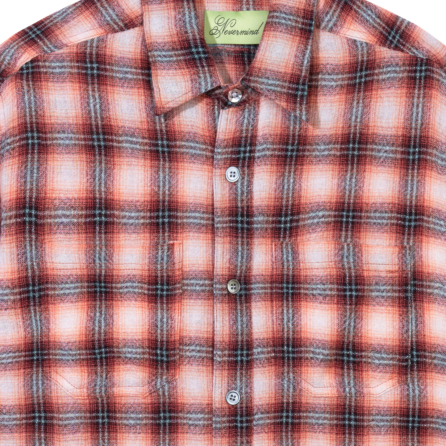 Red Wool Button Up Shirt