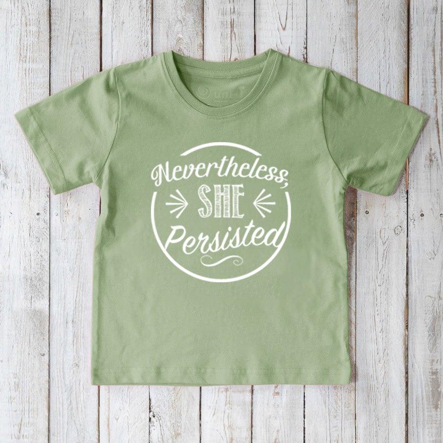 "Nevertheless, She Persisted" T-Shirt for Kids