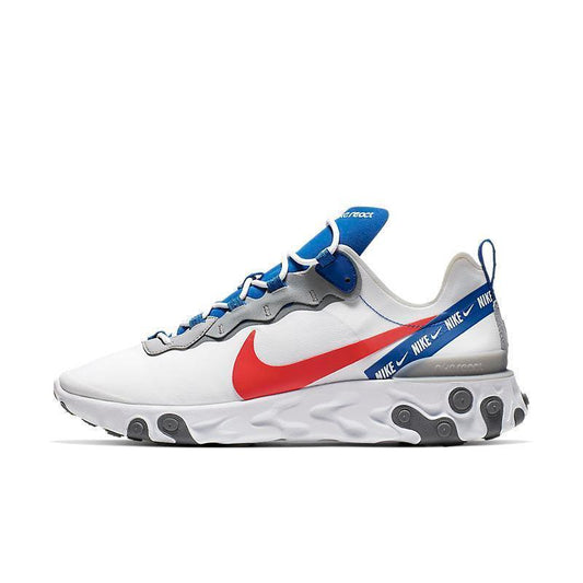 Nike React Element 55 'White Game Royal Habanero Red'