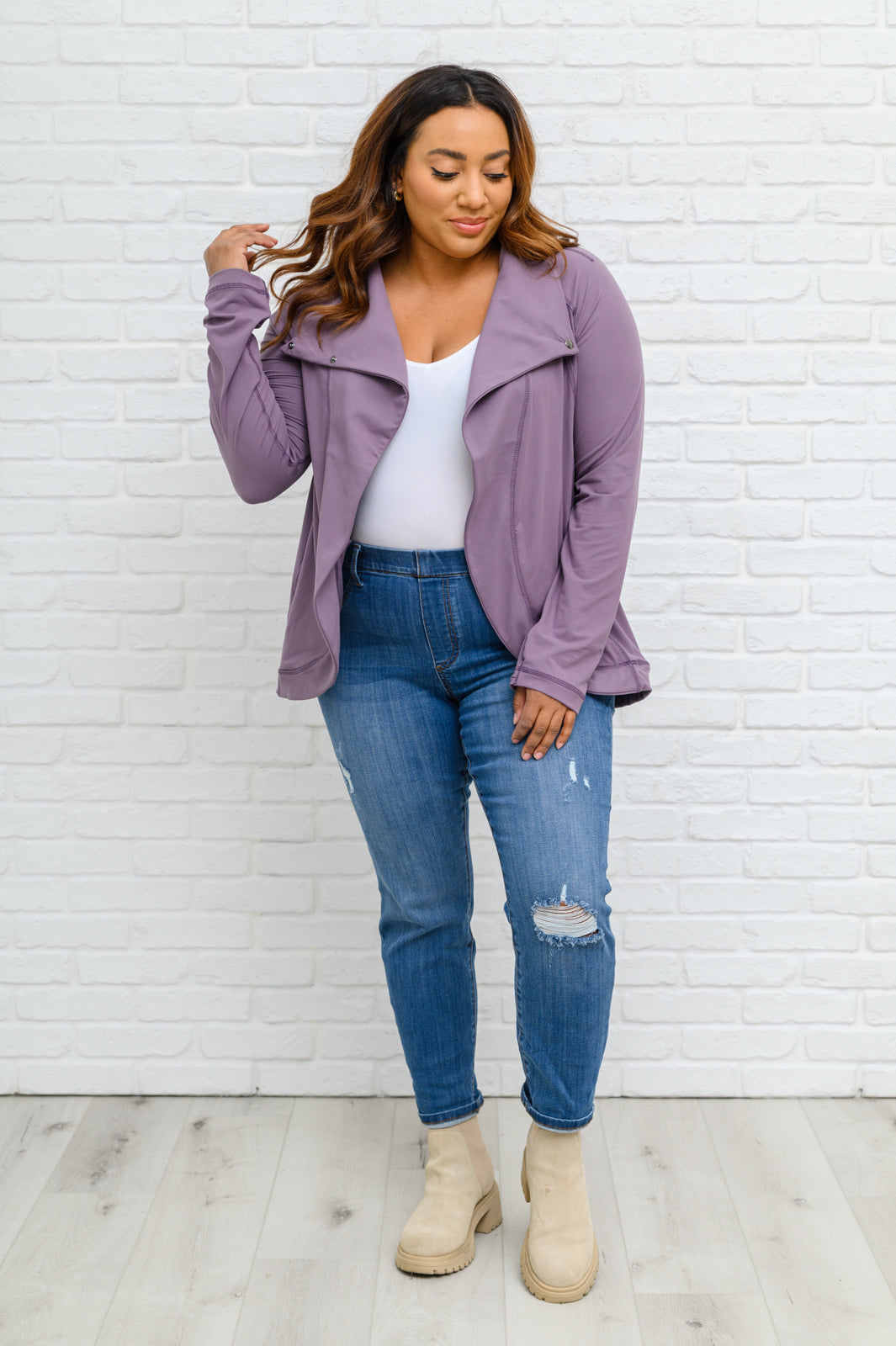 Jeggings «Boyfriend» rotos de talle medio Nikki