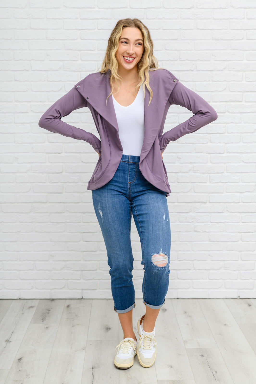 Jeggings «Boyfriend» rotos de talle medio Nikki