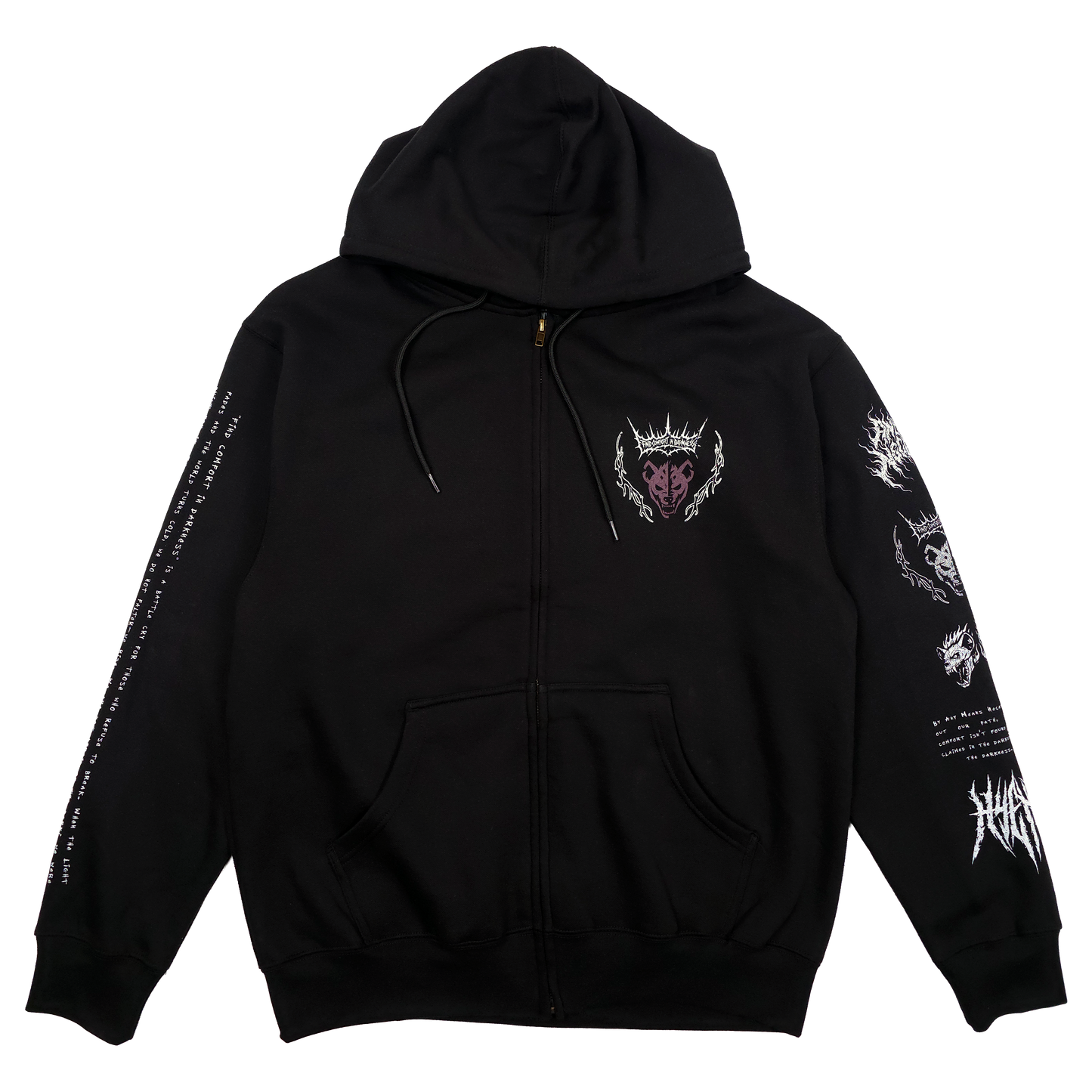 Sudadera con capucha y cremallera Mantra