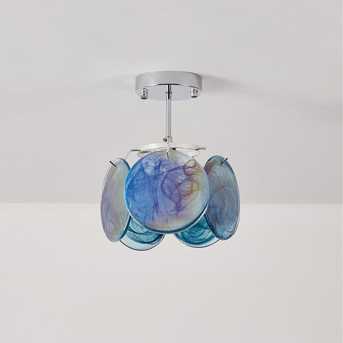 Lámpara de techo de cristal nórdico Murano
