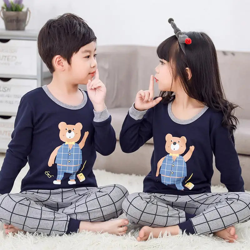 Children's Thermal Underwear Set for Autumn and Winter