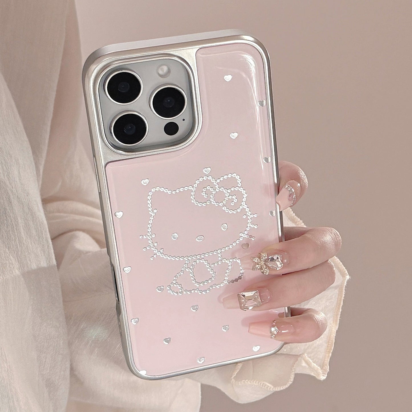 Epoxi dorado iphone16 gato cariñoso adecuado para funda de teléfono móvil Apple 15promax 17 13 chapado 14 Huawei