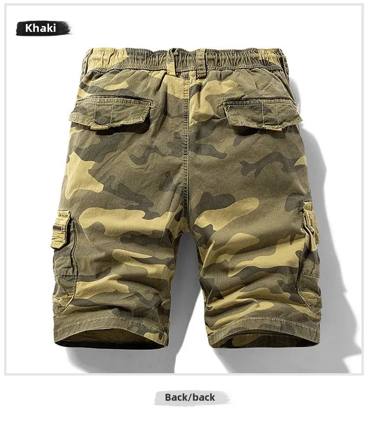 Men's Summer New Camouflage American Street Outdoor Tooling Shorts Stretch Cross-border for Amazon 9383