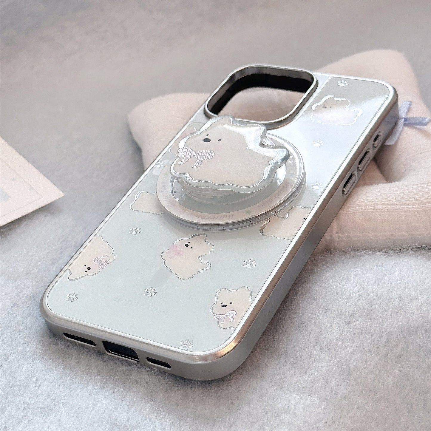 Gilt apple 16 pro mobile phone case max west highland magnetic suction bracket iphone17 electroplated silver 14 suitable for Huawei