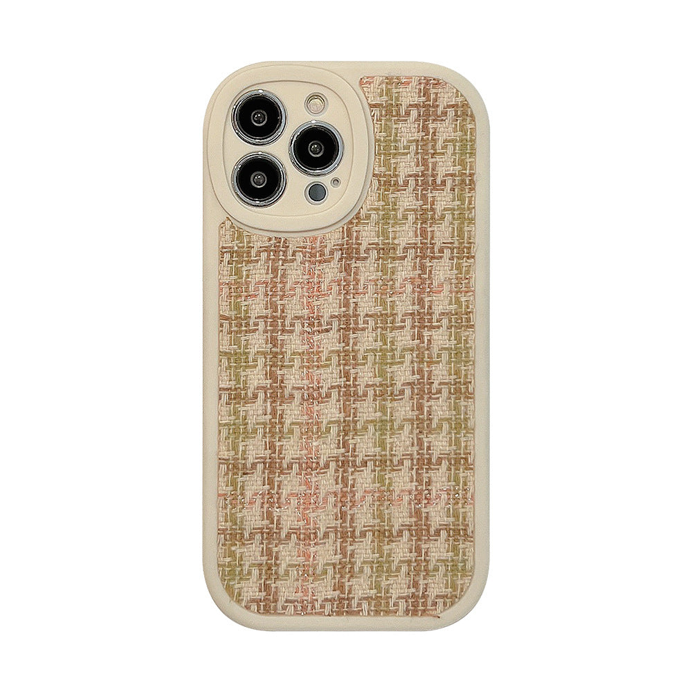 Retro 17promax Apple 16 funda móvil iphone14 cuadros 13pro set 8 apto para pelo 11 generación 12 franela