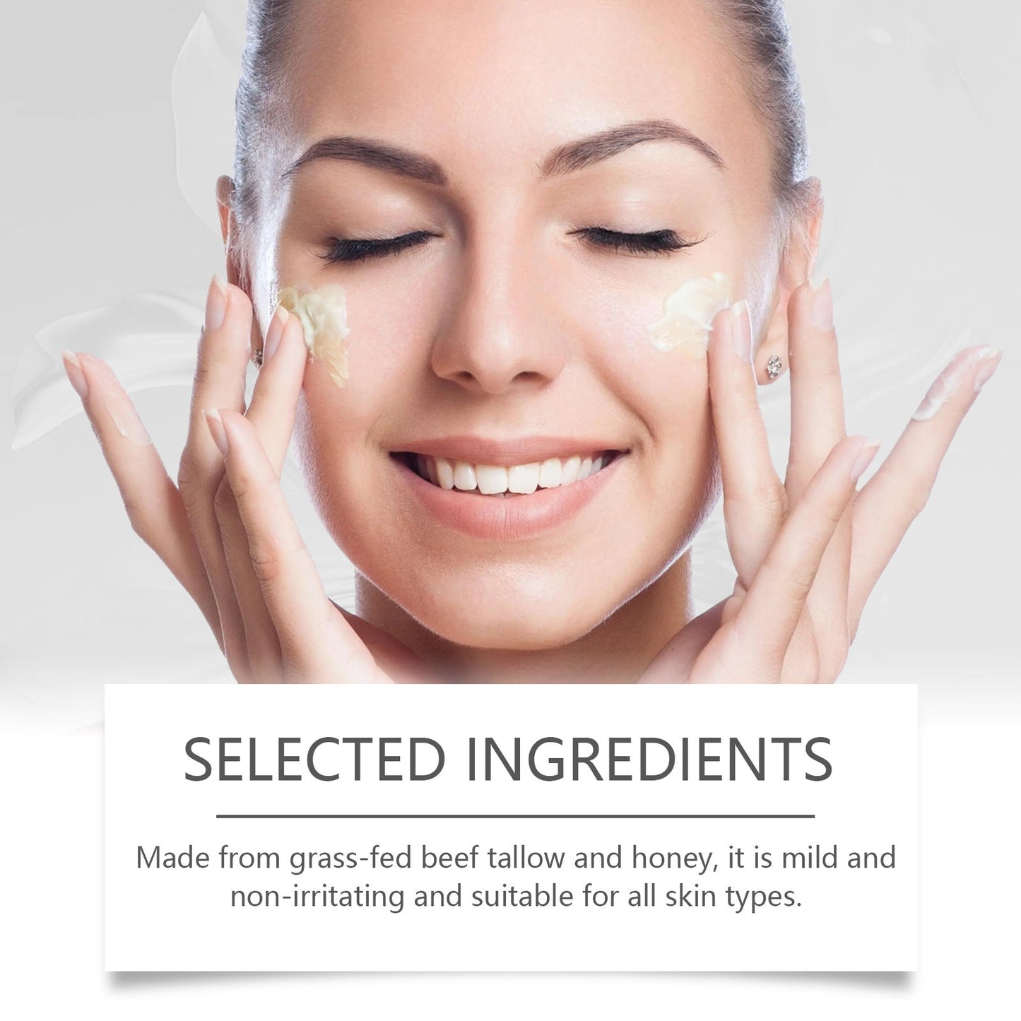 Beef Tallow Face Cream Anti-Wrinkle Moisturizing Dry Improve Redness Soothing Repair Firming Nourishing Smooth Facial Skin Care