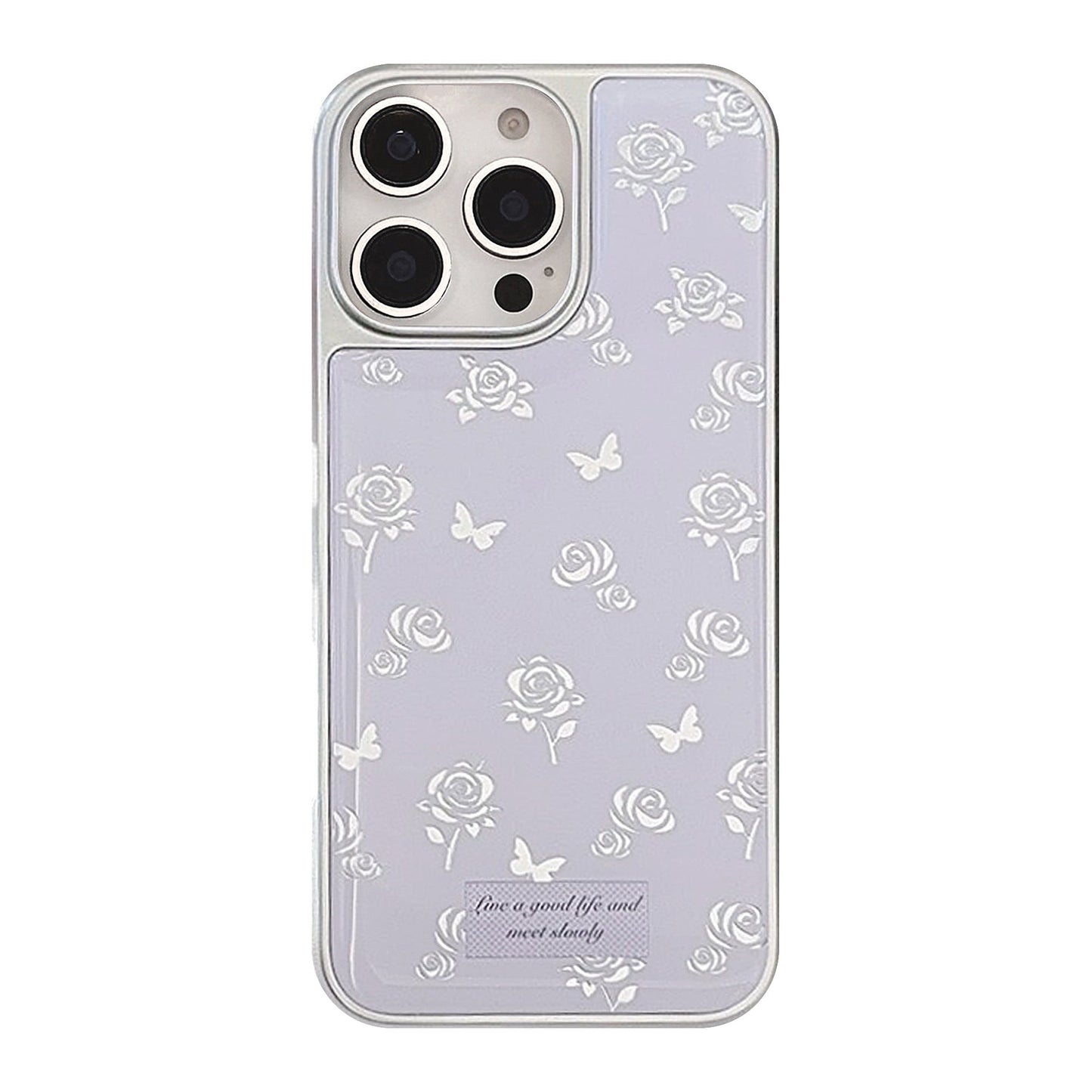 Gilt ins mariposa rosa para funda de teléfono móvil iphone14 Epoxy 13 suave 15 para apple 17pro max