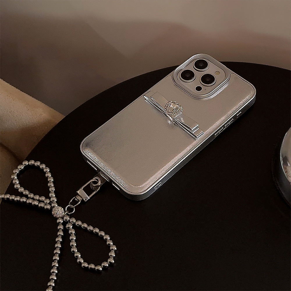 Cordón francés tridimensional adecuado para fundas de teléfono móvil Apple 16, fundas de cuero para iPhone 17 Promax Temperament 11, 13