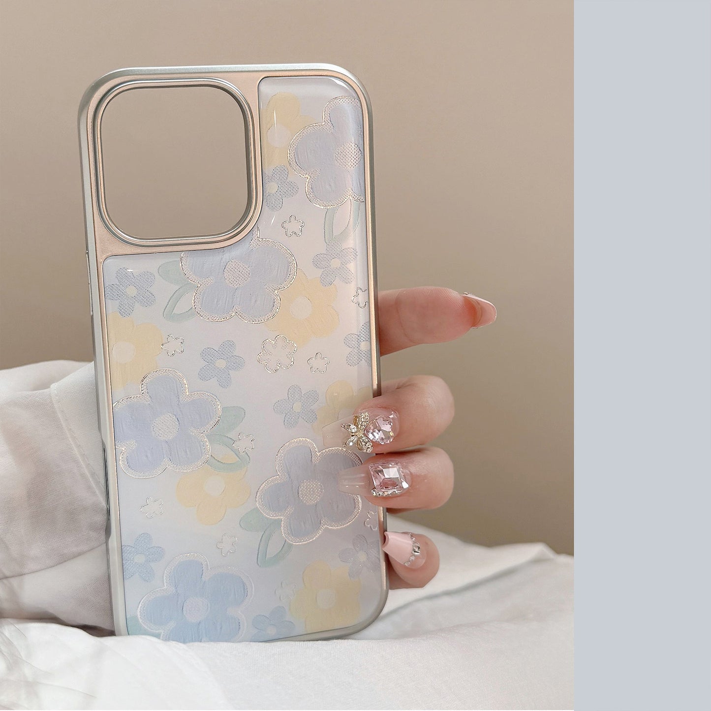 Gilt ins oil painting flower apple 16promax mobile phone case iphone15 Epoxy 17 suitable for huawei mate70