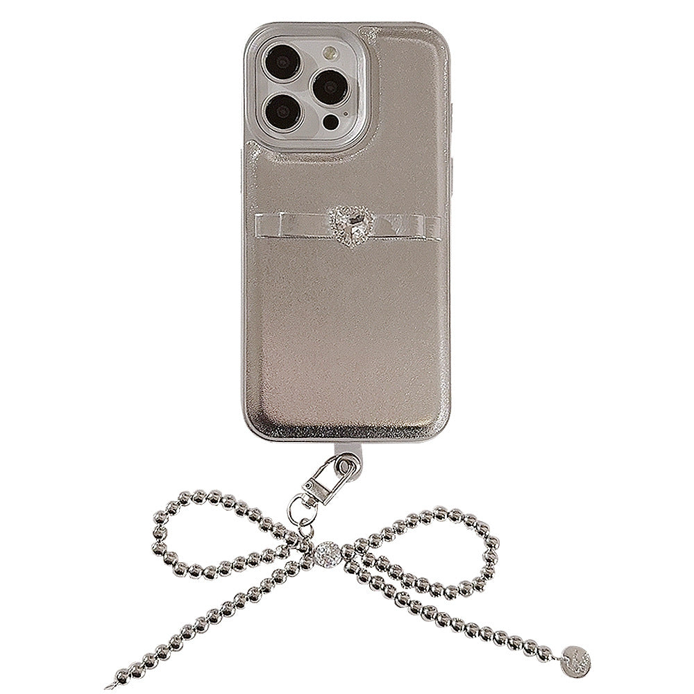 Cordón francés tridimensional adecuado para fundas de teléfono móvil Apple 16, fundas de cuero para iPhone 17 Promax Temperament 11, 13