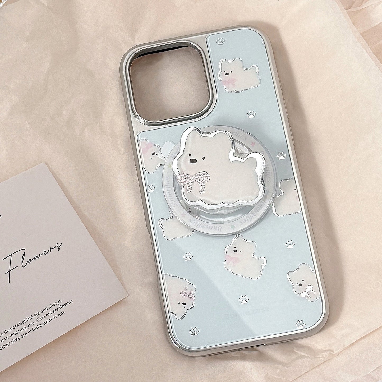 Gilt apple 16 pro mobile phone case max west highland magnetic suction bracket iphone17 electroplated silver 14 suitable for Huawei