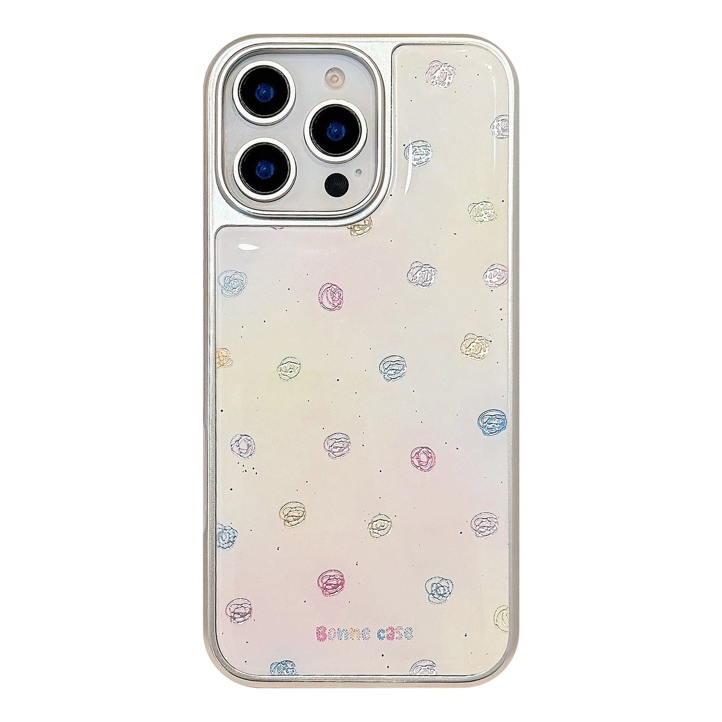 Gilt applicable Apple 15promax mobile phone case iphone16 color graffiti 17 electroplated silver 14 Epoxy Huawei