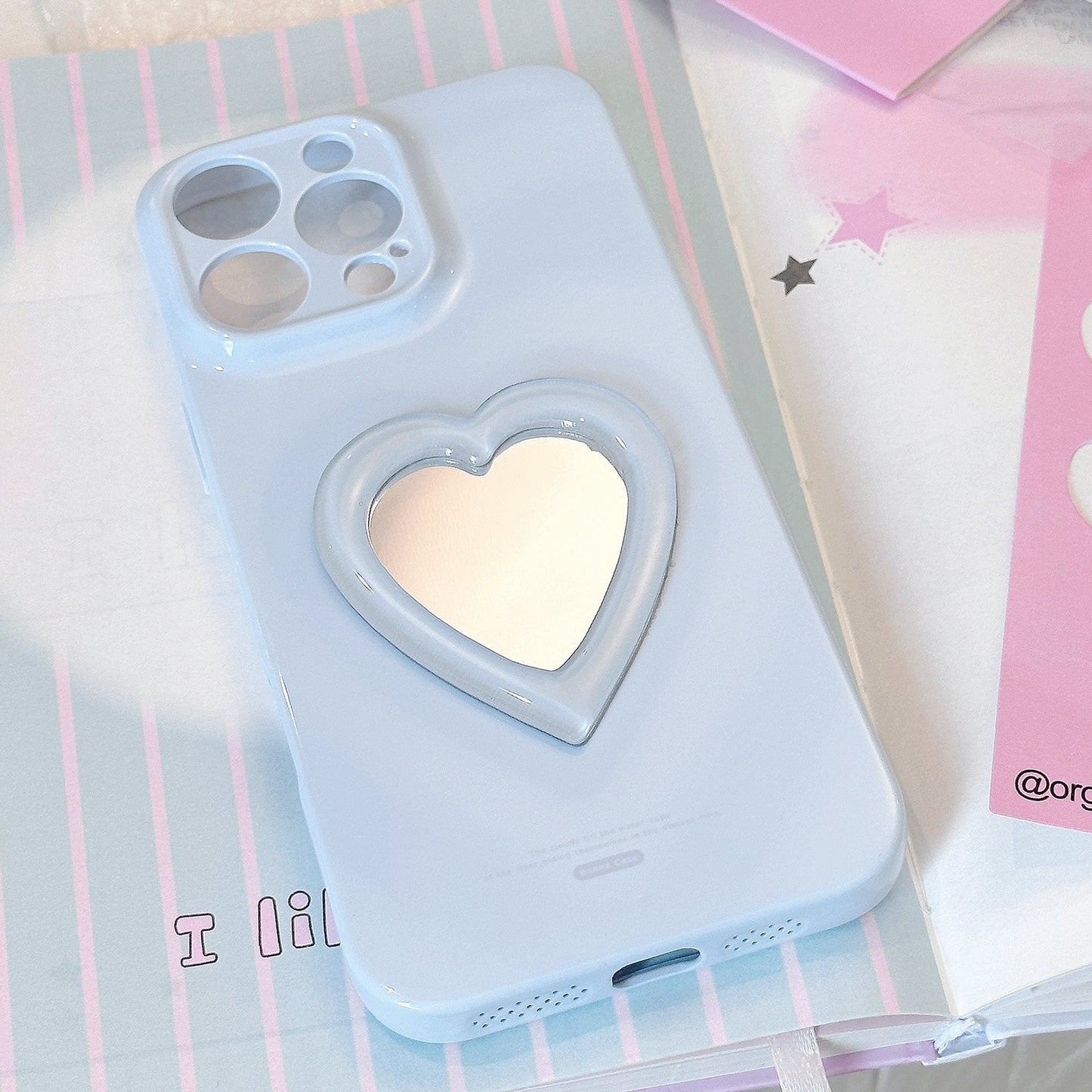 Amor espejo aplicación tridimensional iPhone 16 funda de móvil Apple 15 Promax película suave 13 todo incluido 17 nicho