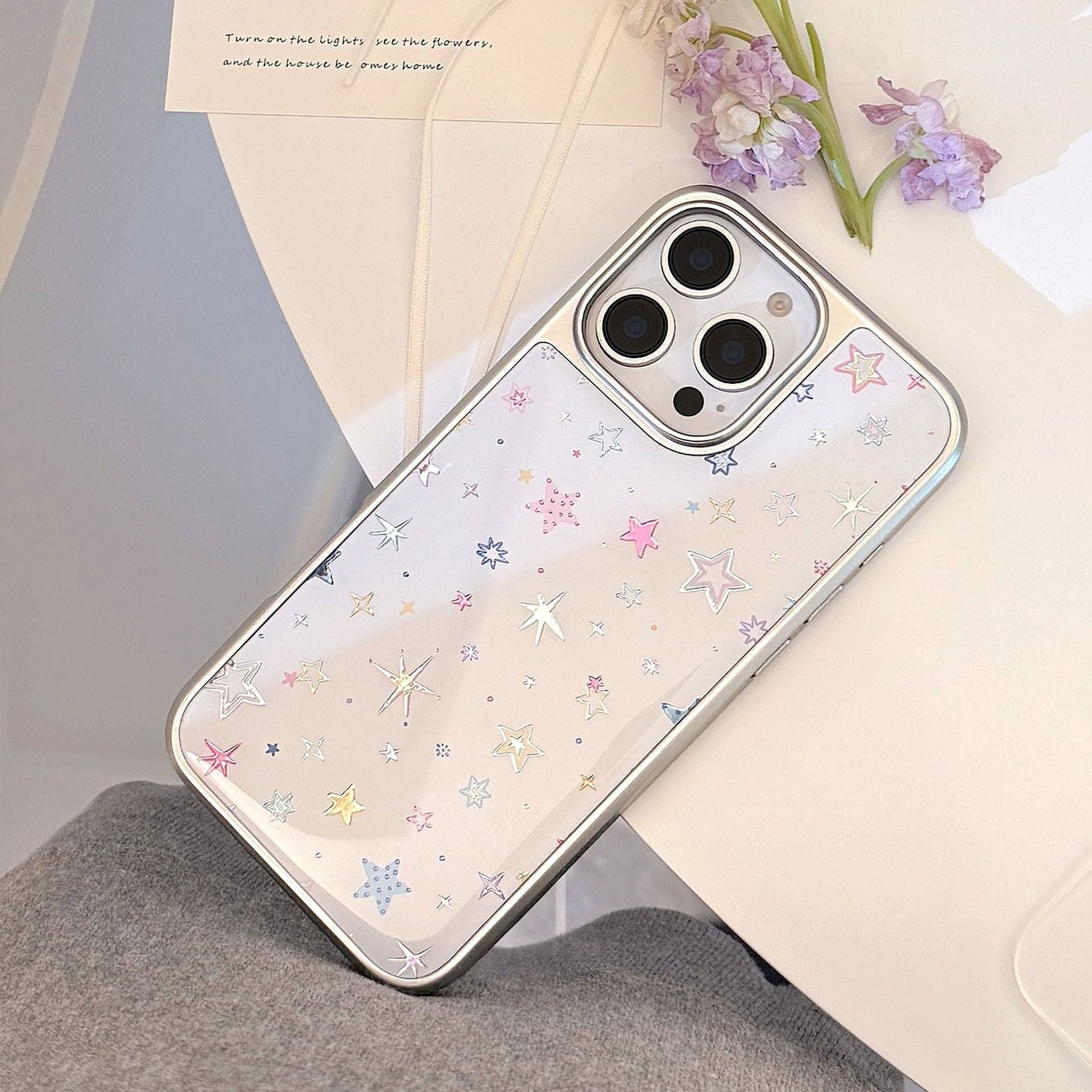 Gilt aplicable a la funda de teléfono móvil Apple 15promax iphone16 Estrella de dopamina de epoxi 17 galvanizado 14 Huawei