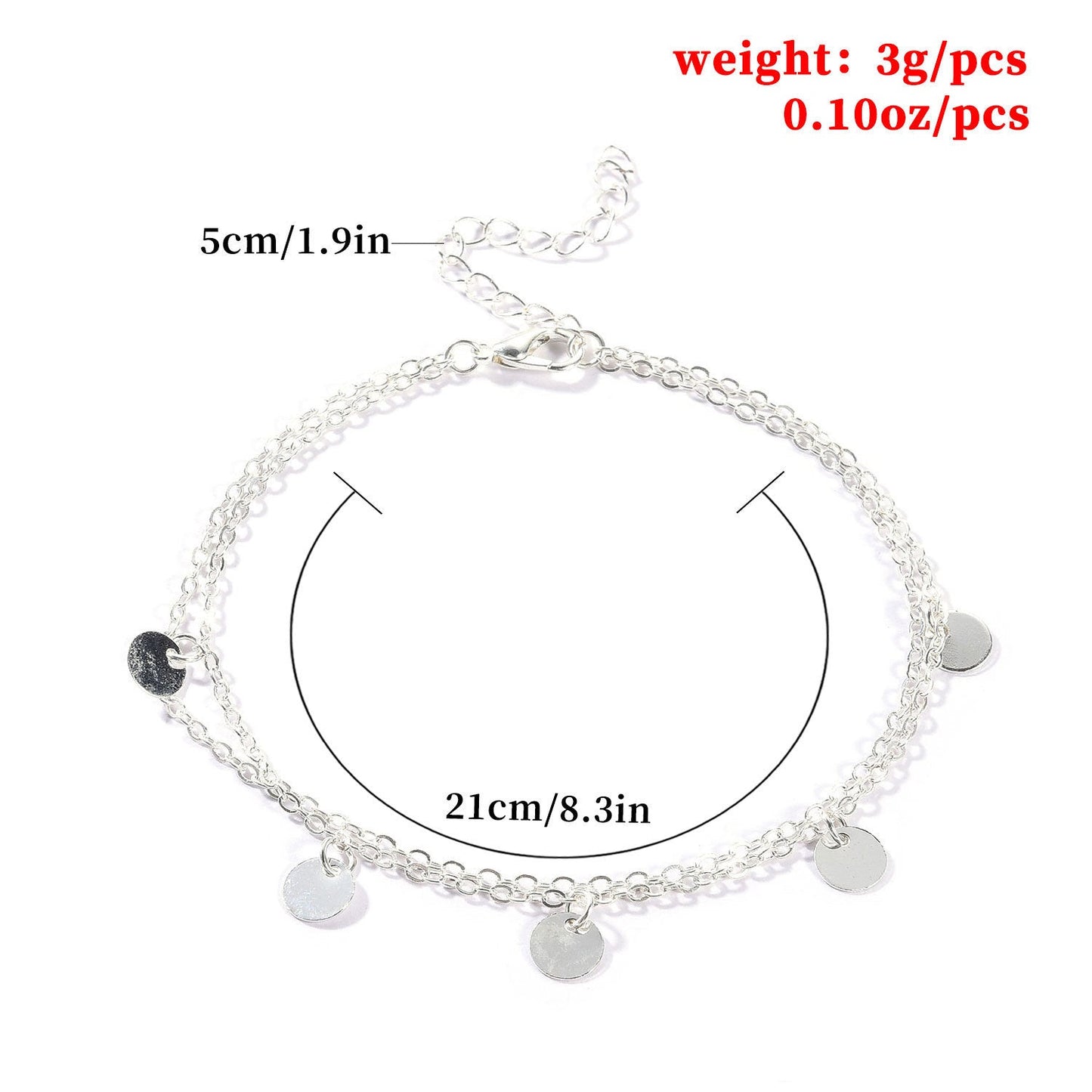 Round Charm Foot Bracelet