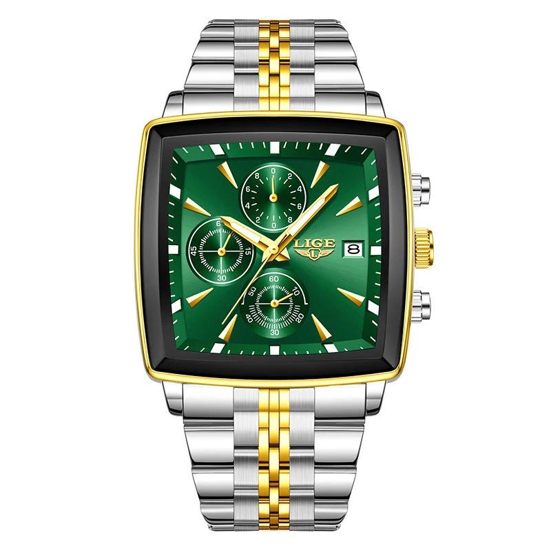 Men's Large Dial Square Watch