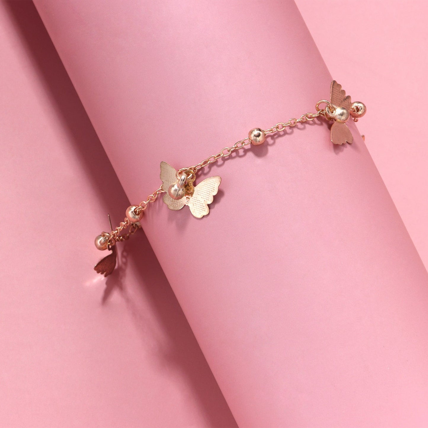 butterfly Charm Dangles Anklet Bracelet