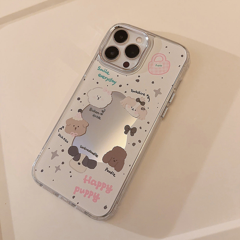 Sweet ins cachorro iPhone 16 para 17 Pro Max funda de iPhone 13 espejo galvanizado 11 original 12