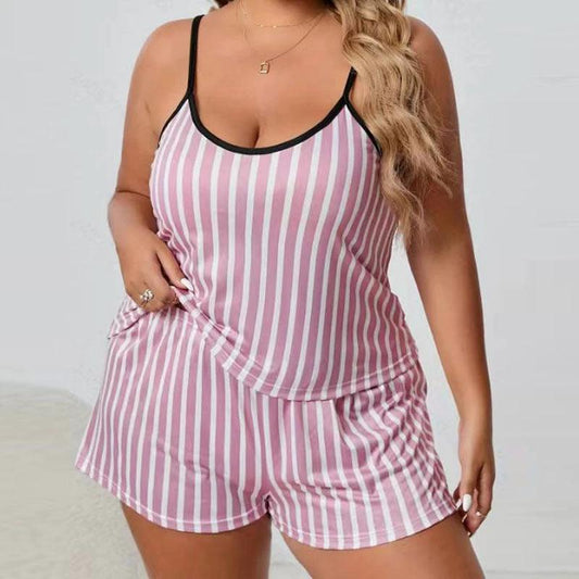 Conjunto de pijama de mujer con camisola estampada