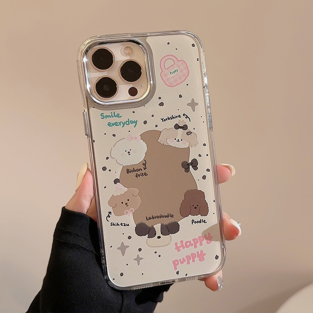 Sweet ins cachorro iPhone 16 para 17 Pro Max funda de iPhone 13 espejo galvanizado 11 original 12