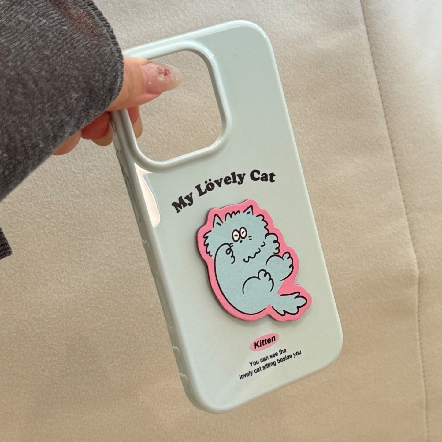 Funda para iPhone 16 con diseño de gato divertido y colorido, para Apple 15 Pro Max, a prueba de caídas, 14 tridimensional, 13 creativa
