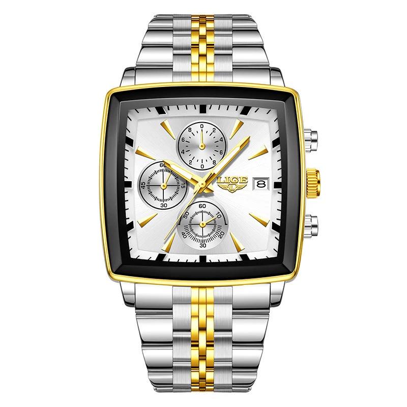 Men's Large Dial Square Watch