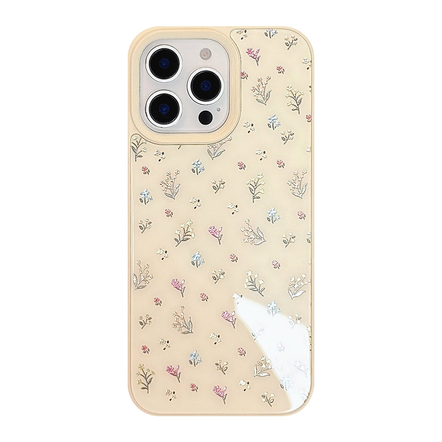 Gilt ins color floral apple 16 mobile phone case 15 for iPhone16Pro max glass 13 hard 12/11
