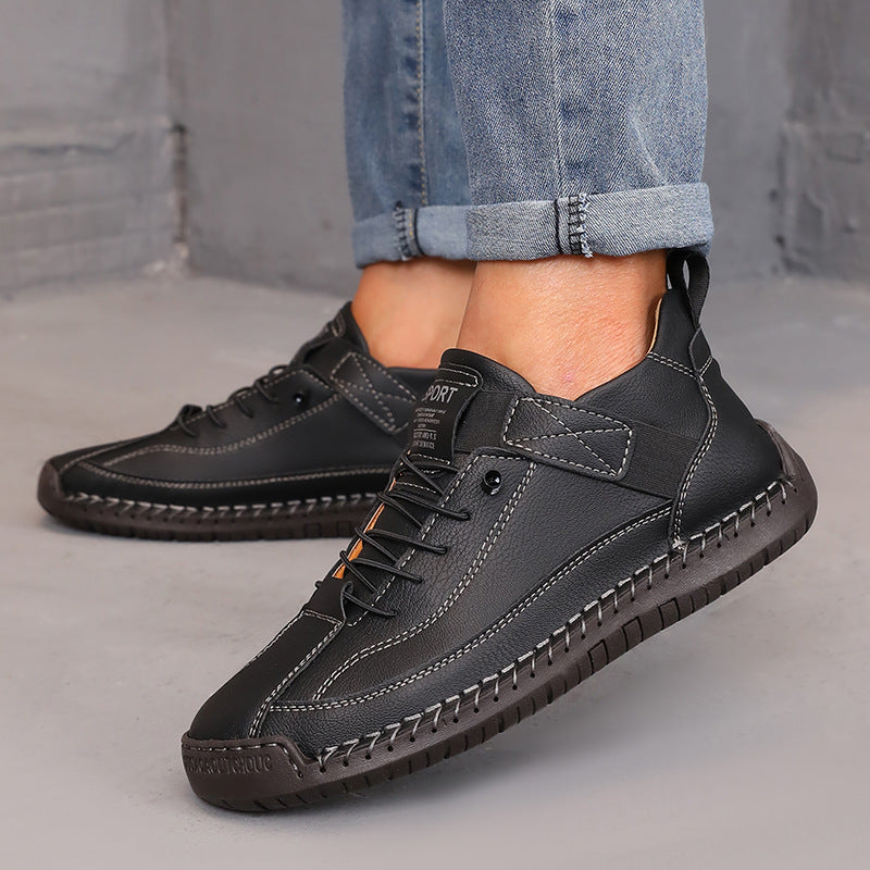 Botas de cuero para mujer que combinan colores
