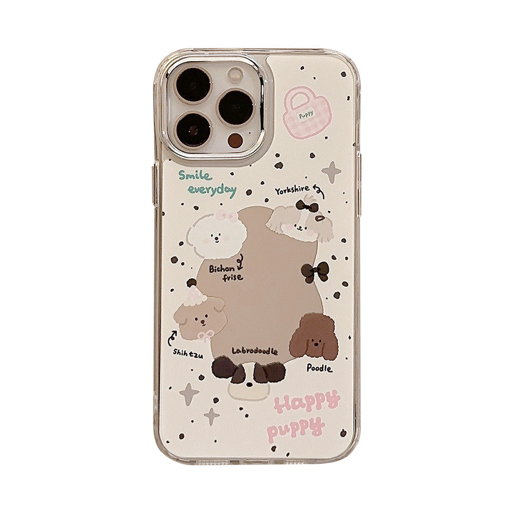Sweet ins cachorro iPhone 16 para 17 Pro Max funda de iPhone 13 espejo galvanizado 11 original 12
