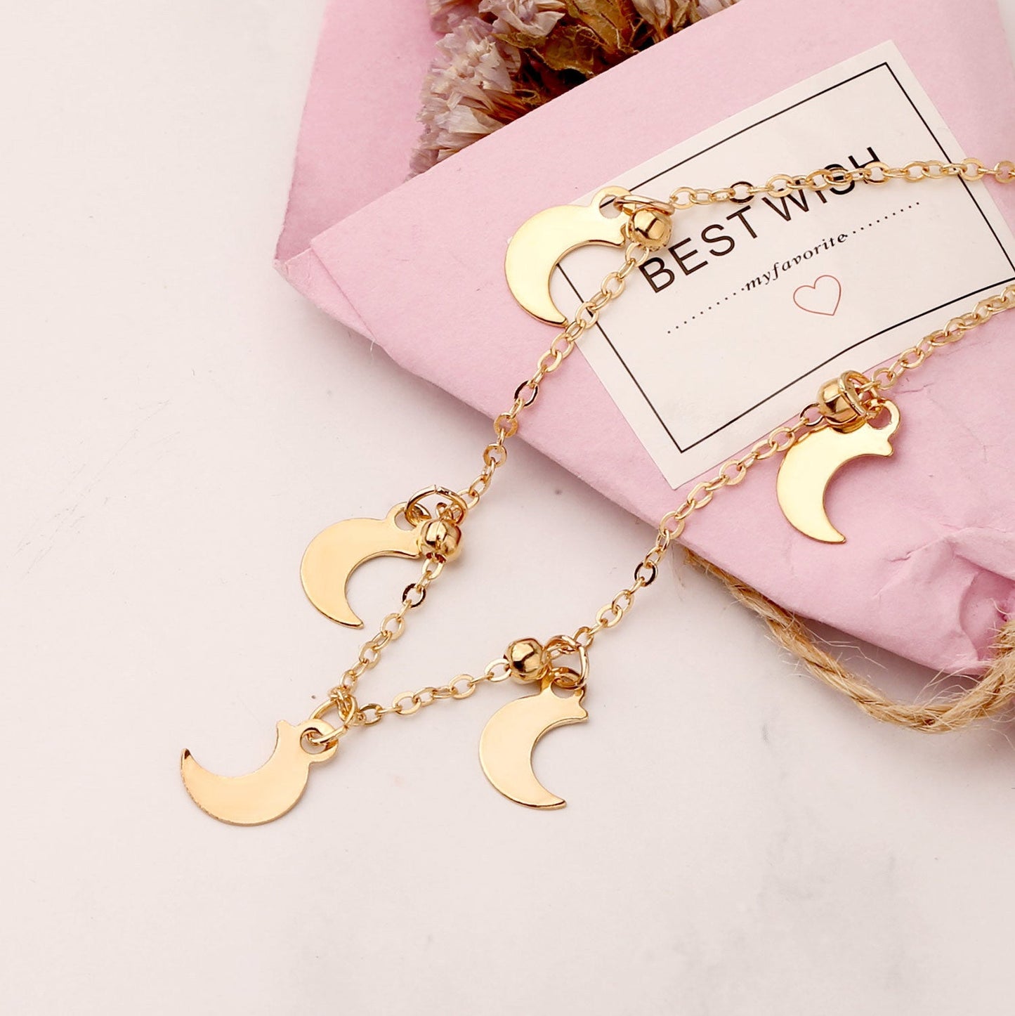 Moon Charm Foot Bracelet