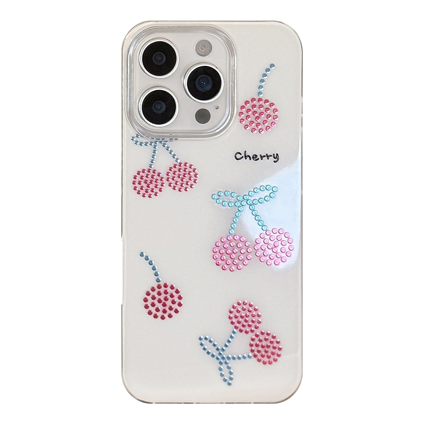Funda de teléfono móvil Cherry Ruby dorada adecuada para iPhone 13, 14, 16, 17Promax, dura, de primera calidad, de 12ª generación de Apple
