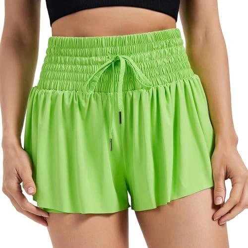 Women's Solid Color Elegant Sports High Waist Shorts