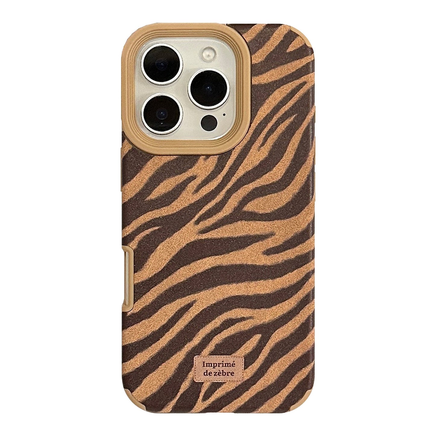 El patrón de cebra personalizado es adecuado para la funda de iPhone 16, Apple 17, teléfono móvil 15promax, retro 14, gamuza 13, generación de pelo.