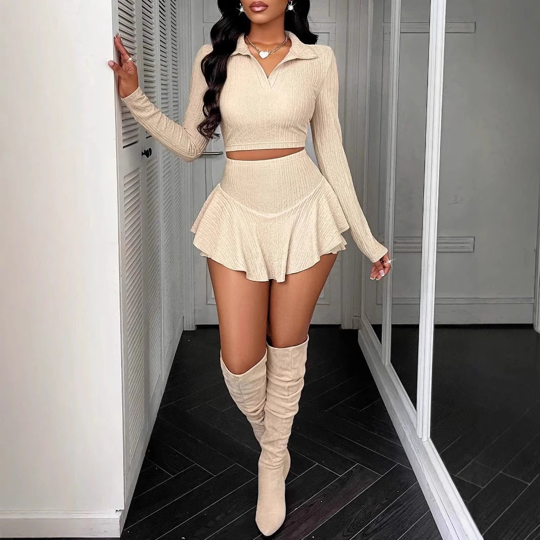 Women's two-piece High Waist  Skirt